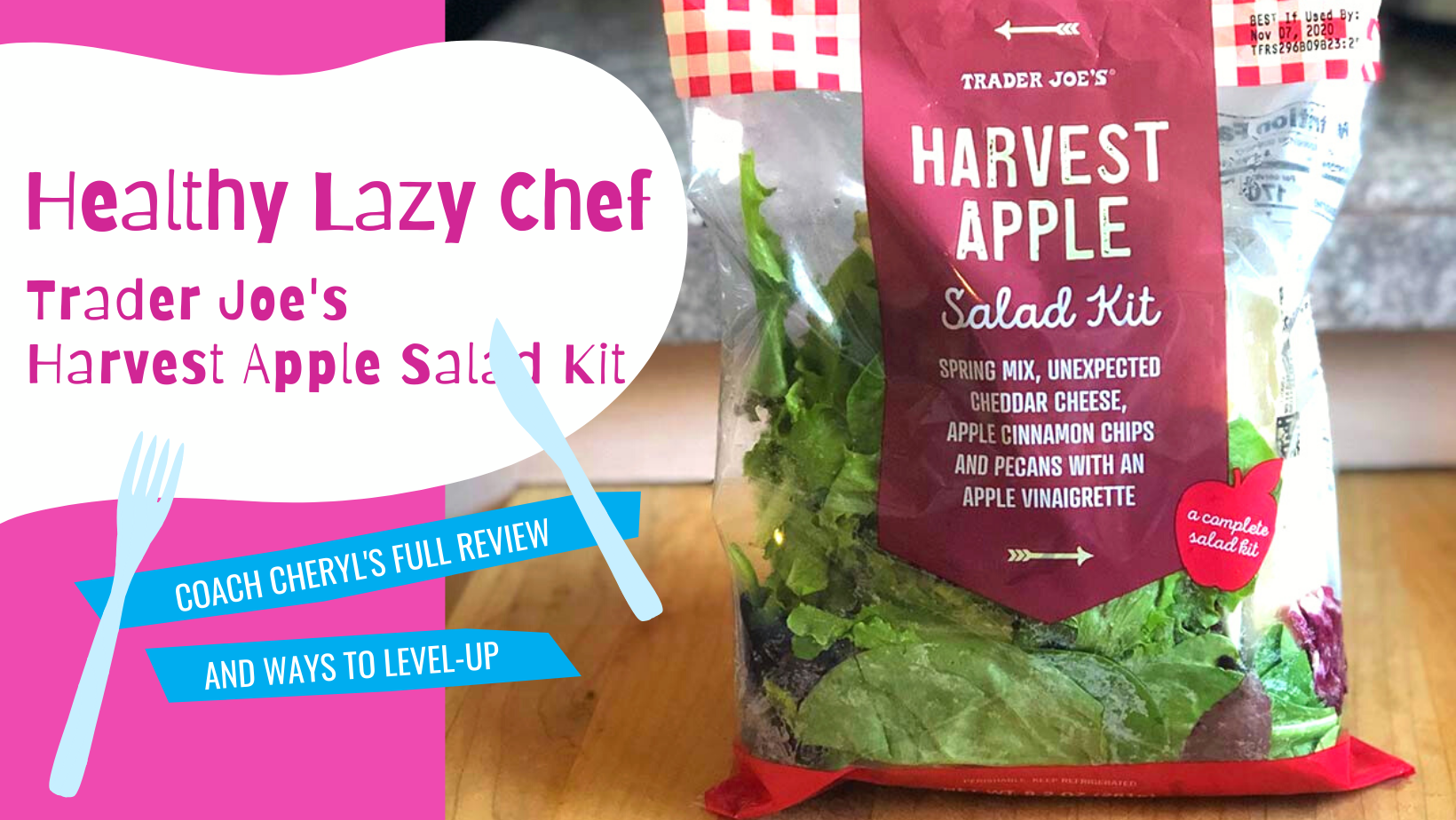Trader Joe's Food Review Harvest Apple Salad Kit 🍎 🥗 Gymparty